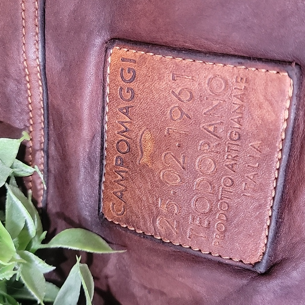Campomaggi Italy Leather Crossbody Satchel - Picture 2 of 16